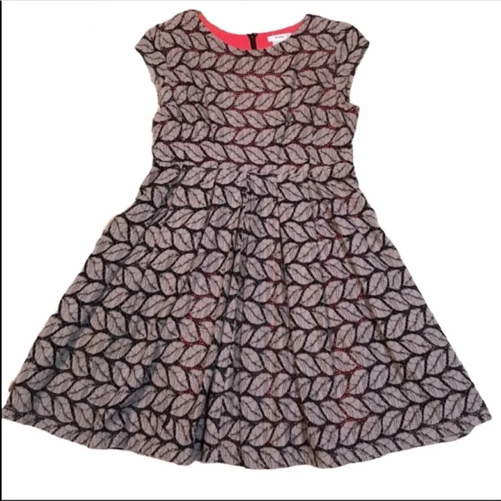Esley Open Weave Knit Leaf Pattern Dress Size Medium